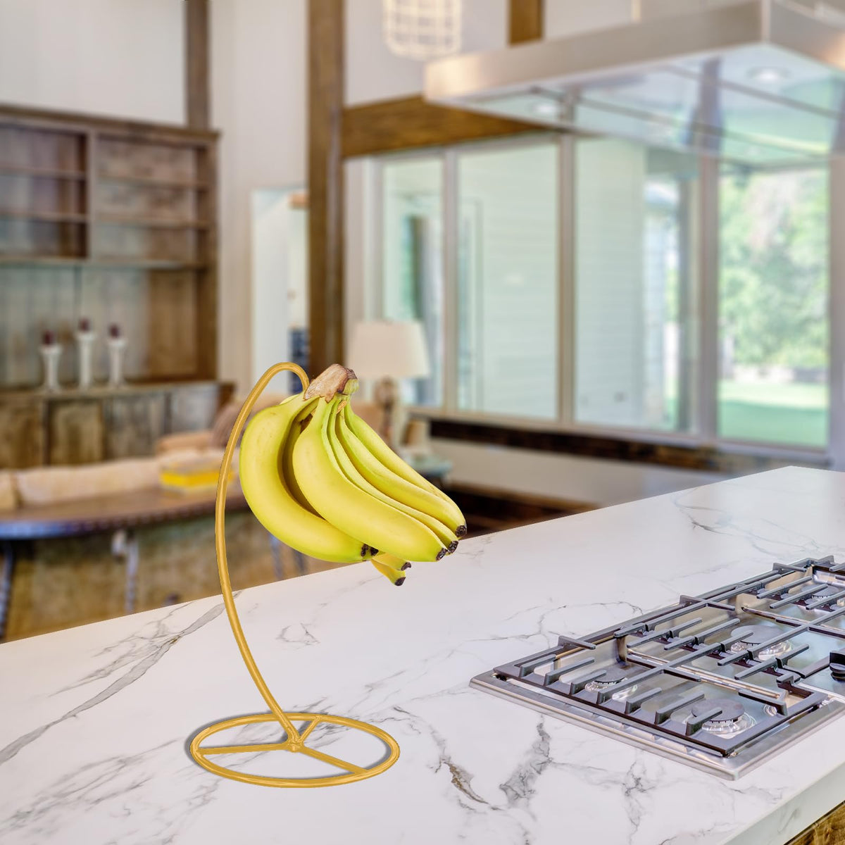 EGMEHOAD compact banana stand saves countertop space with easy access.