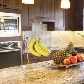 EGMEHOAD kitchen banana organizer adds stylish counter storage.