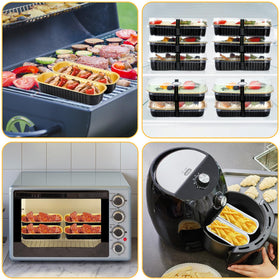 EgticHome clear lids seal freshness while stacked storage.