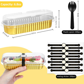 EgticHome lids for mini loaf pans provide tight seal to keep desserts fresh.