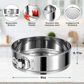 E-Gtong springform pan supports water bath baking and delicate desserts