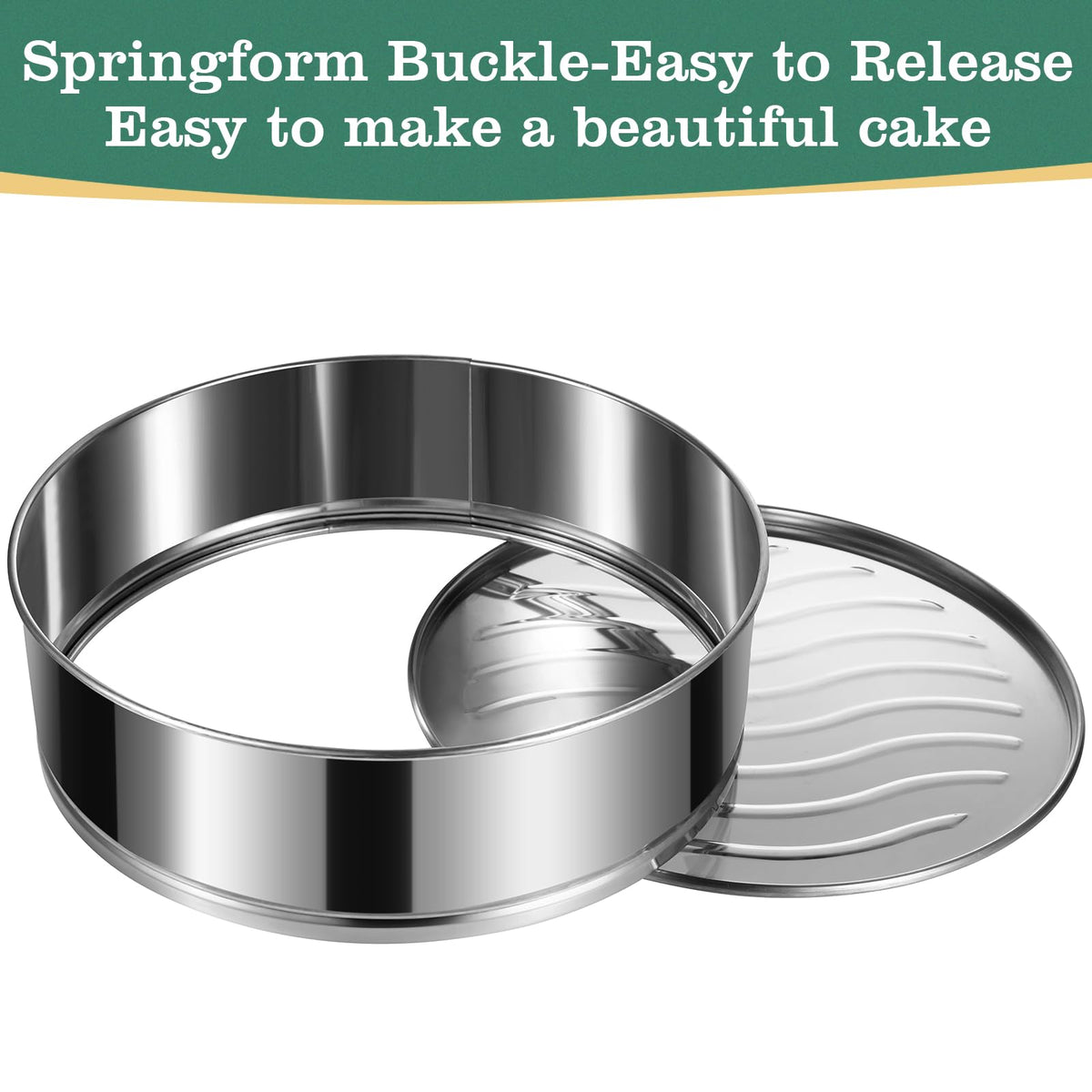 E-Gtong set of four pans enables versatile baking across sizes.