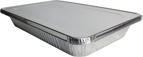 EHOMEA2Z disposable aluminum pan, oven-safe design for easy meal prep and cleanup.
