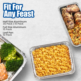 EHOMEA2Z half-size trays perfect for lasagna and desserts.