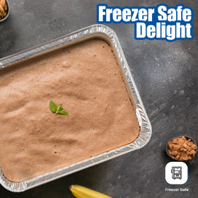 EHOMEA2Z highly conductive aluminum pan heats food evenly.