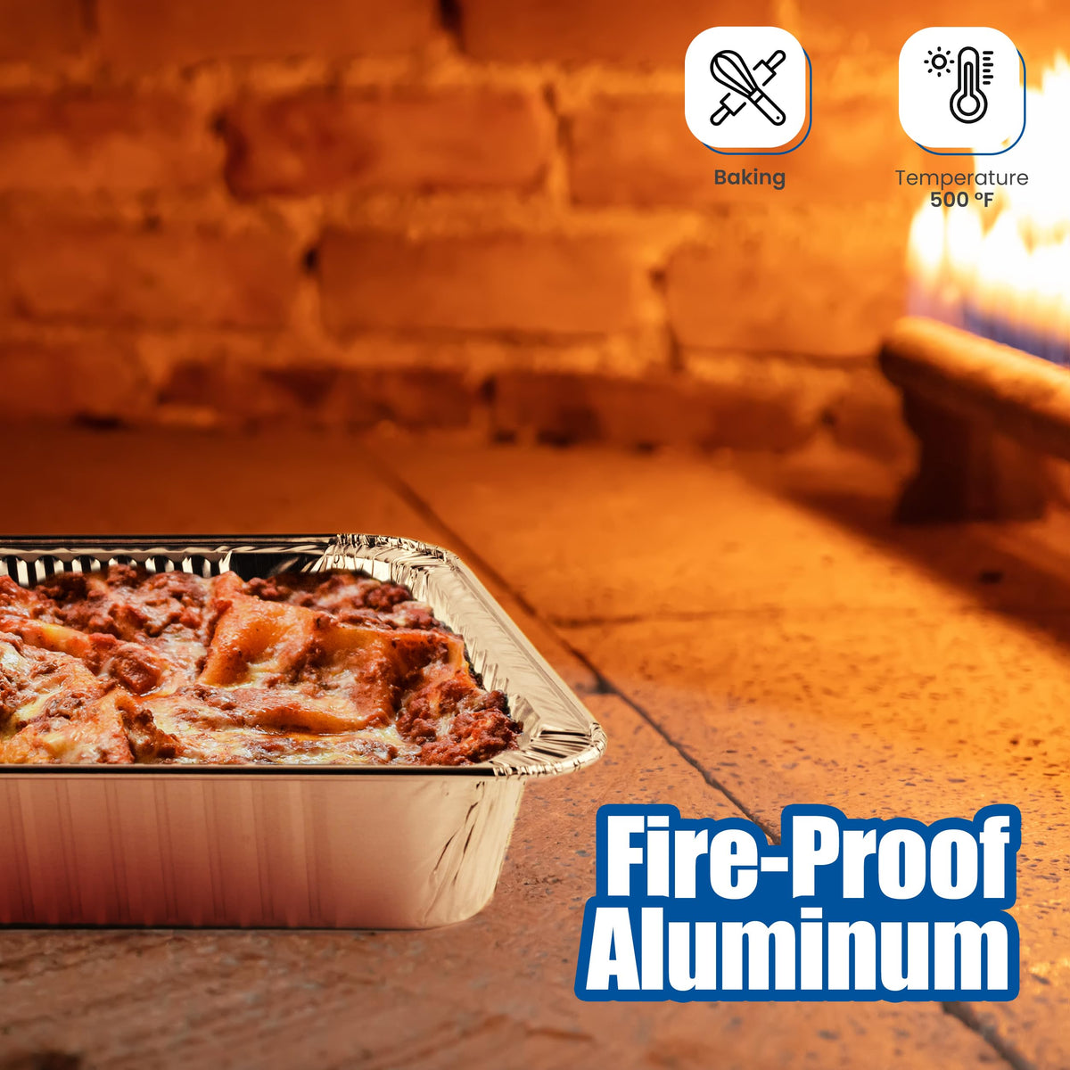 Heavy-duty aluminum construction resists bending for hearty meals and large servings.