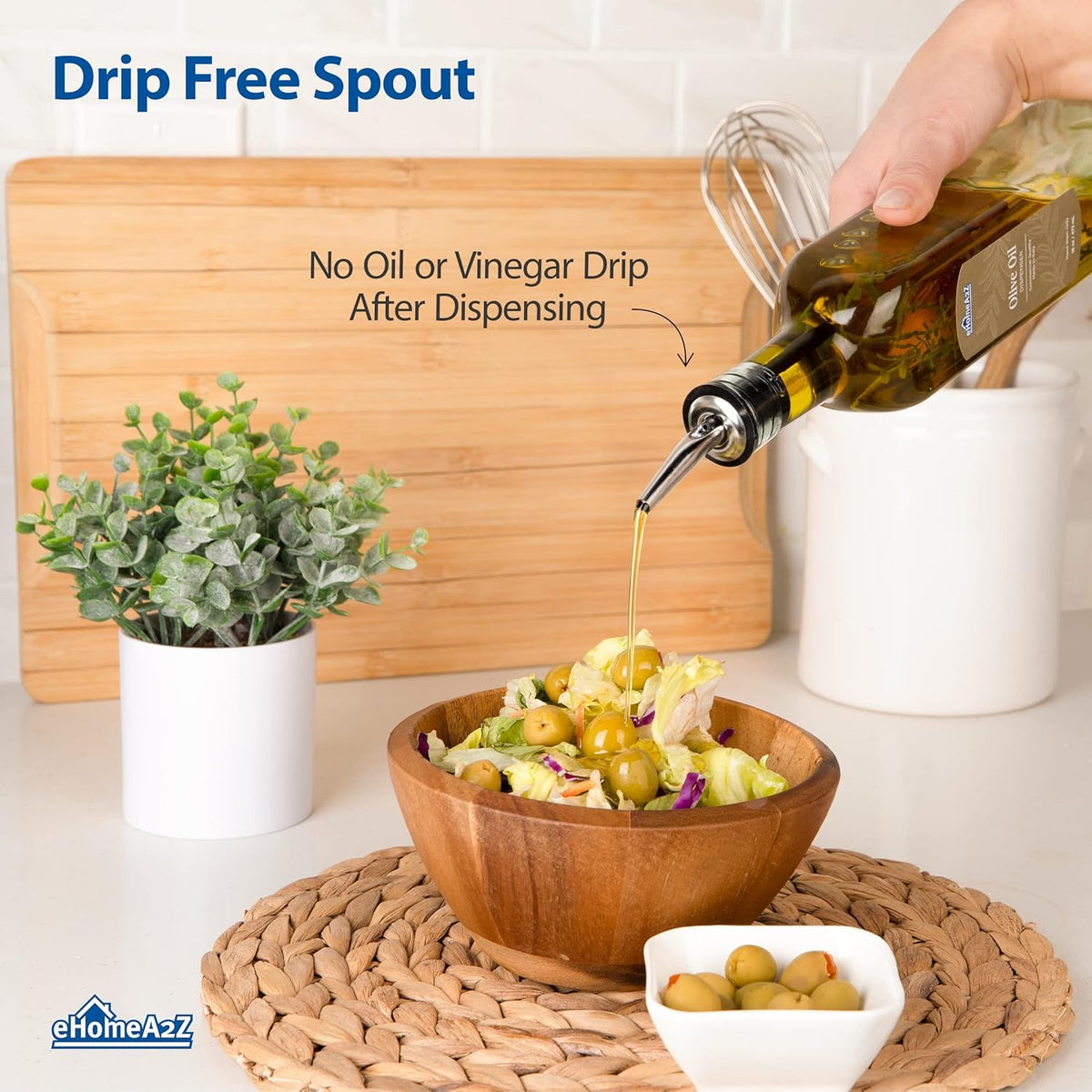 Tall square design of the EHOMEA2Z dispenser offers a comfortable grip.