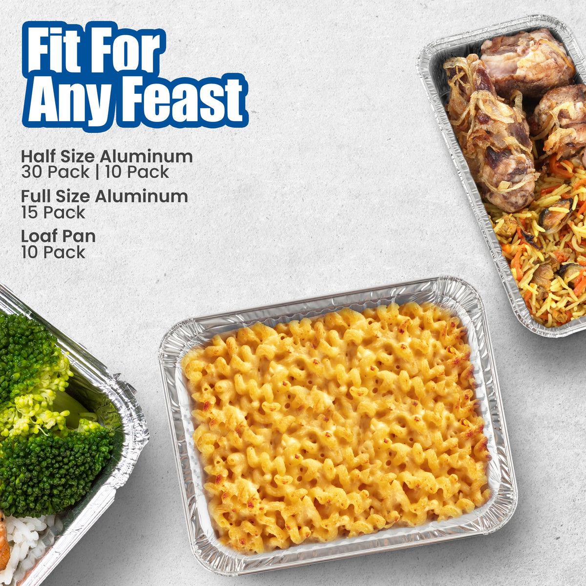 EHOMEA2Z recyclable disposable pan simplifies cleanup after use.