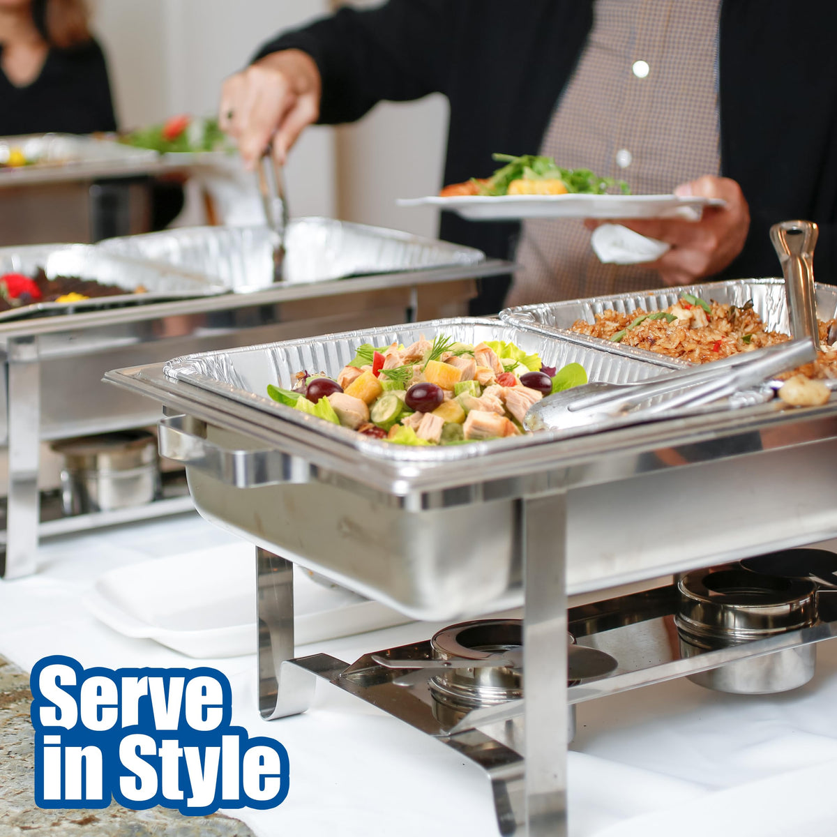 EHOMEA2Z recyclable heavy-duty foil pan made in the USA.