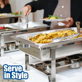 EHOMEA2Z sturdy roasting tray delivers even heat in the oven.