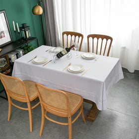 EHouseHome wrinkle-resistant faux linen tablecloth for elegant gatherings.