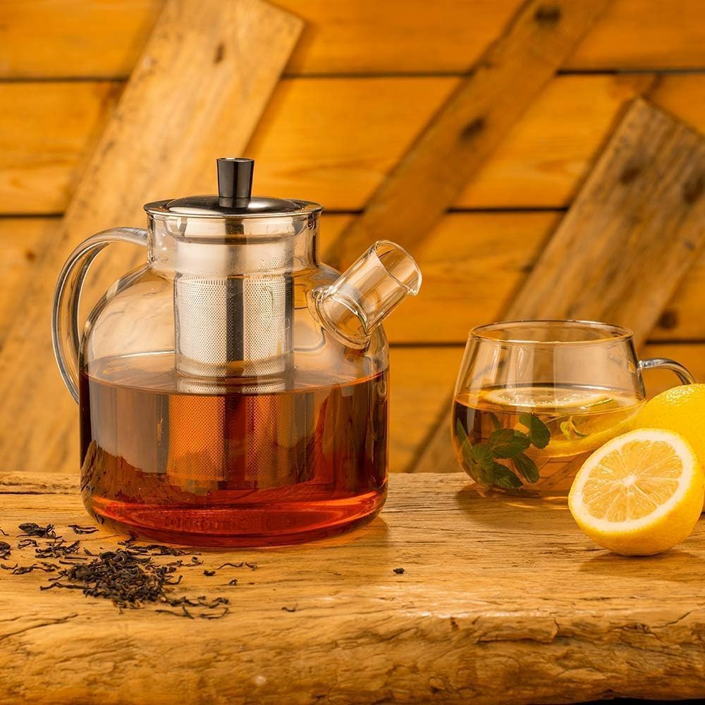 Ehugos glass teapot kitchen aesthetic adds modern touch to tea rituals.
