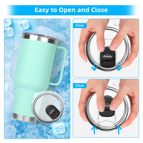 Ehzyaz BPA-free lid with rubber seal for safe daily use.