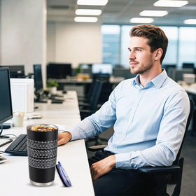 EHZYP dishwasher-safe stainless mug easy to clean after busy mornings