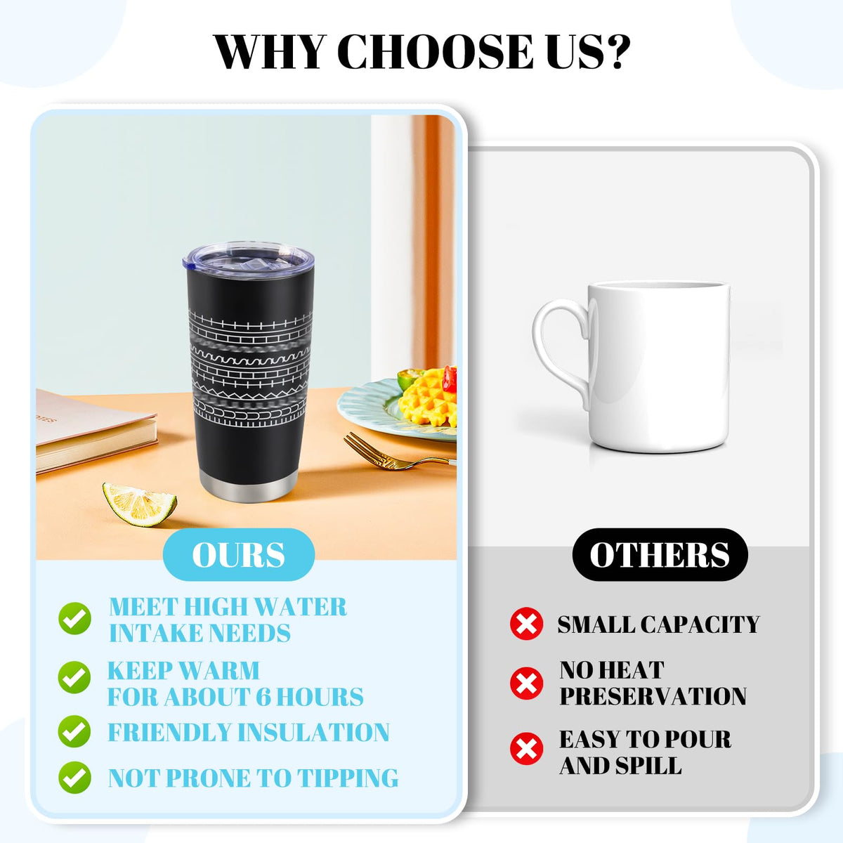 EHZYP geometric-pattern mug adds decorative flair to office or home