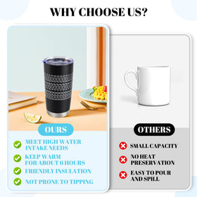 EHZYP geometric-pattern mug adds decorative flair to office or home
