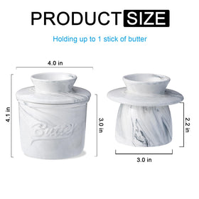 Eichzer embossed-butter crock features refined detail