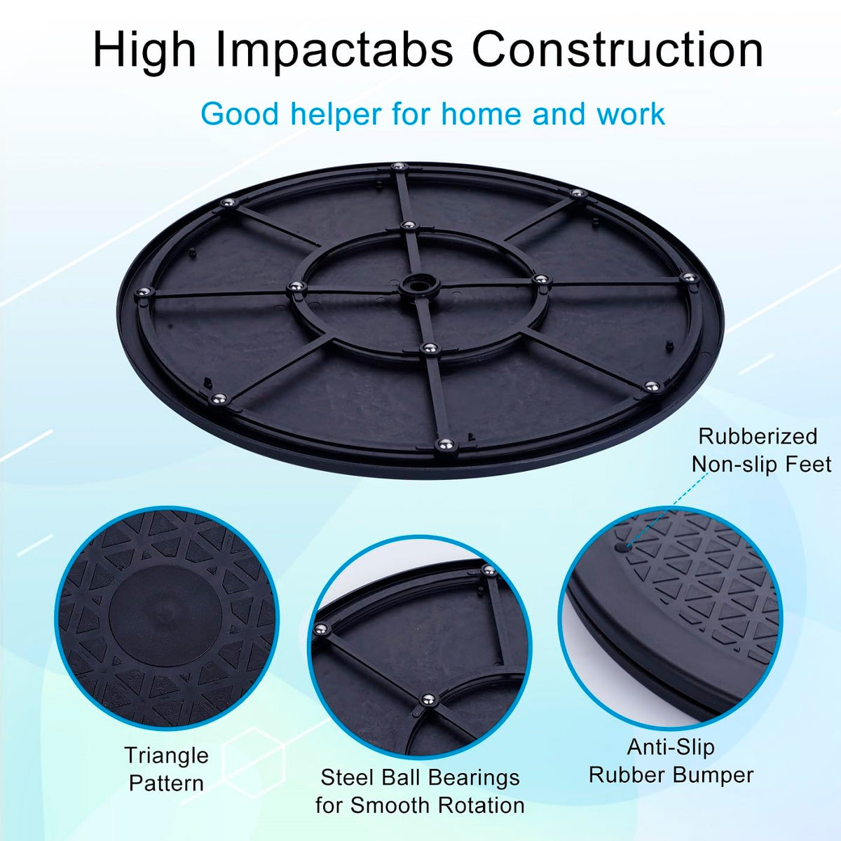 Eichzer heavy-duty rotating stand with steel ball bearings for durable use