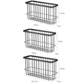EigPluy wall-mounted organizer installs without drilling for bathroom essentials.