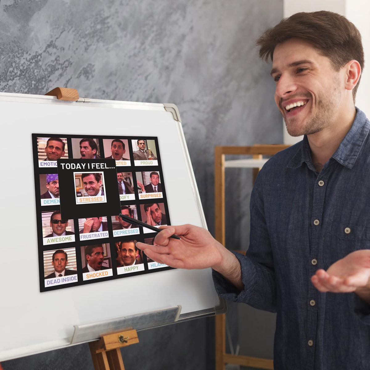 EIHFHIE 16 feelings mood icons with illustrations for expressive tracking