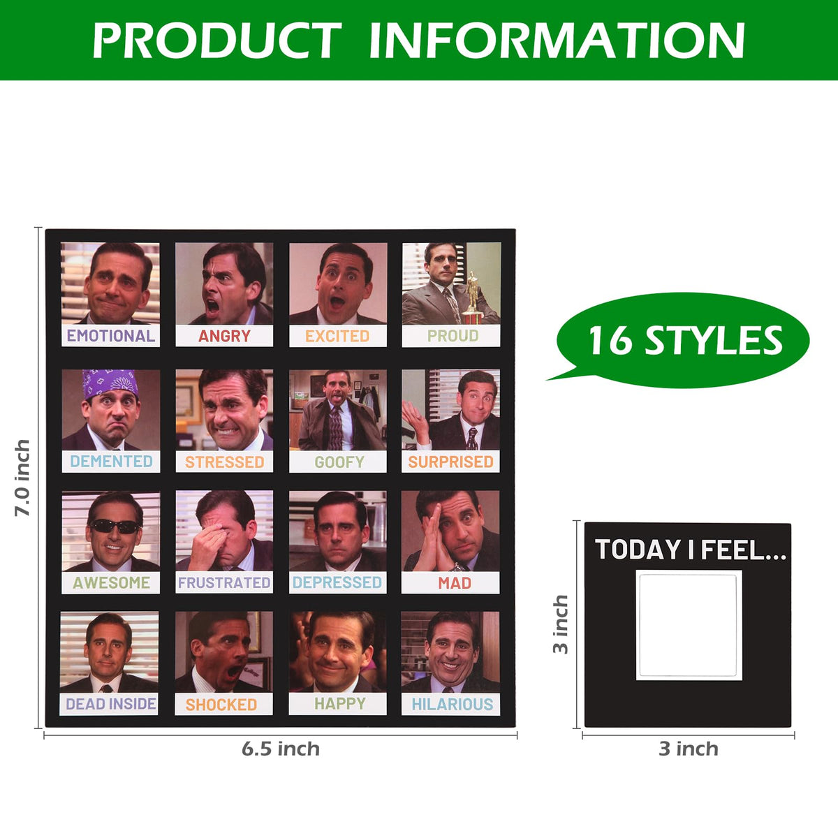 EIHFHIE Michael Scott-inspired mood poster magnets pack for playful daily updates