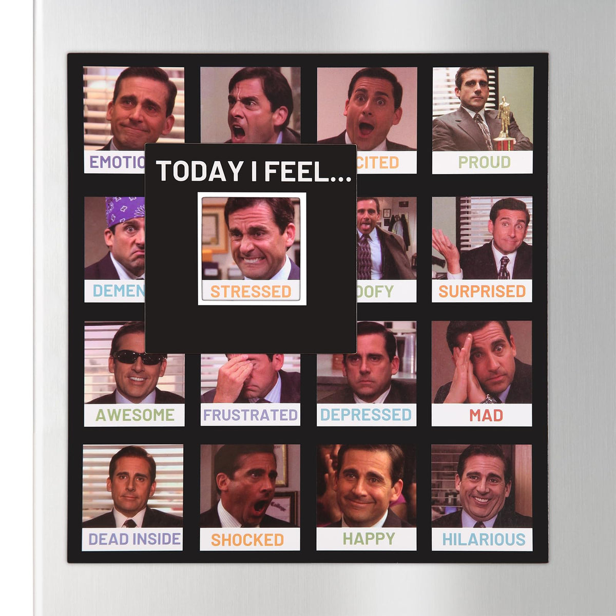 EIHFHIE The Office mood tracker poster front view with magnets for quick mood checks