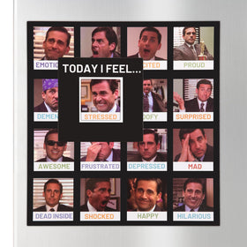 EIHFHIE The Office mood tracker poster front view with magnets for quick mood checks