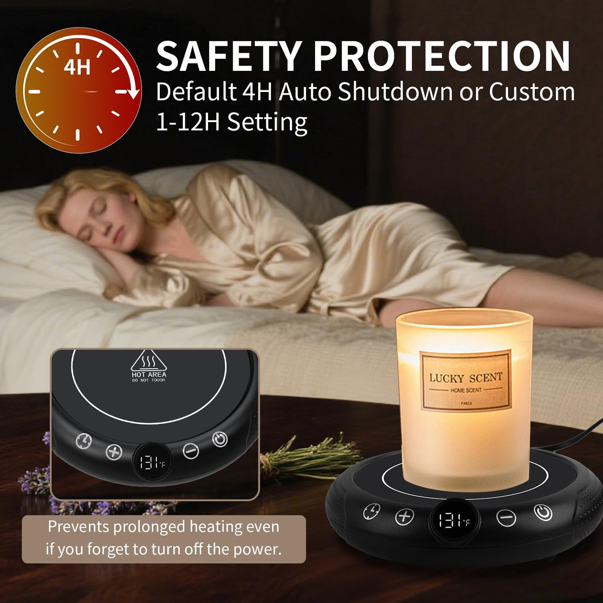 EIHO warmer offering 8 temperature settings for precise warmth