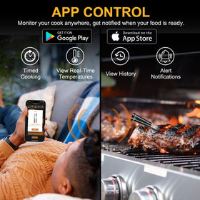 EIHO high-heat probe withstands cooking temperatures for versatile use.