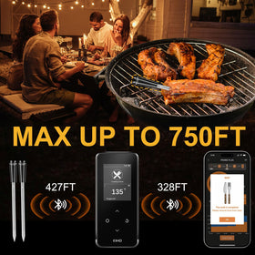 EIHO large LCD display shows real-time temps at a glance.