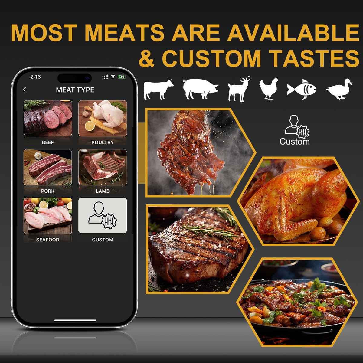 EIHO long-lasting battery life for extended cooks and roasts.
