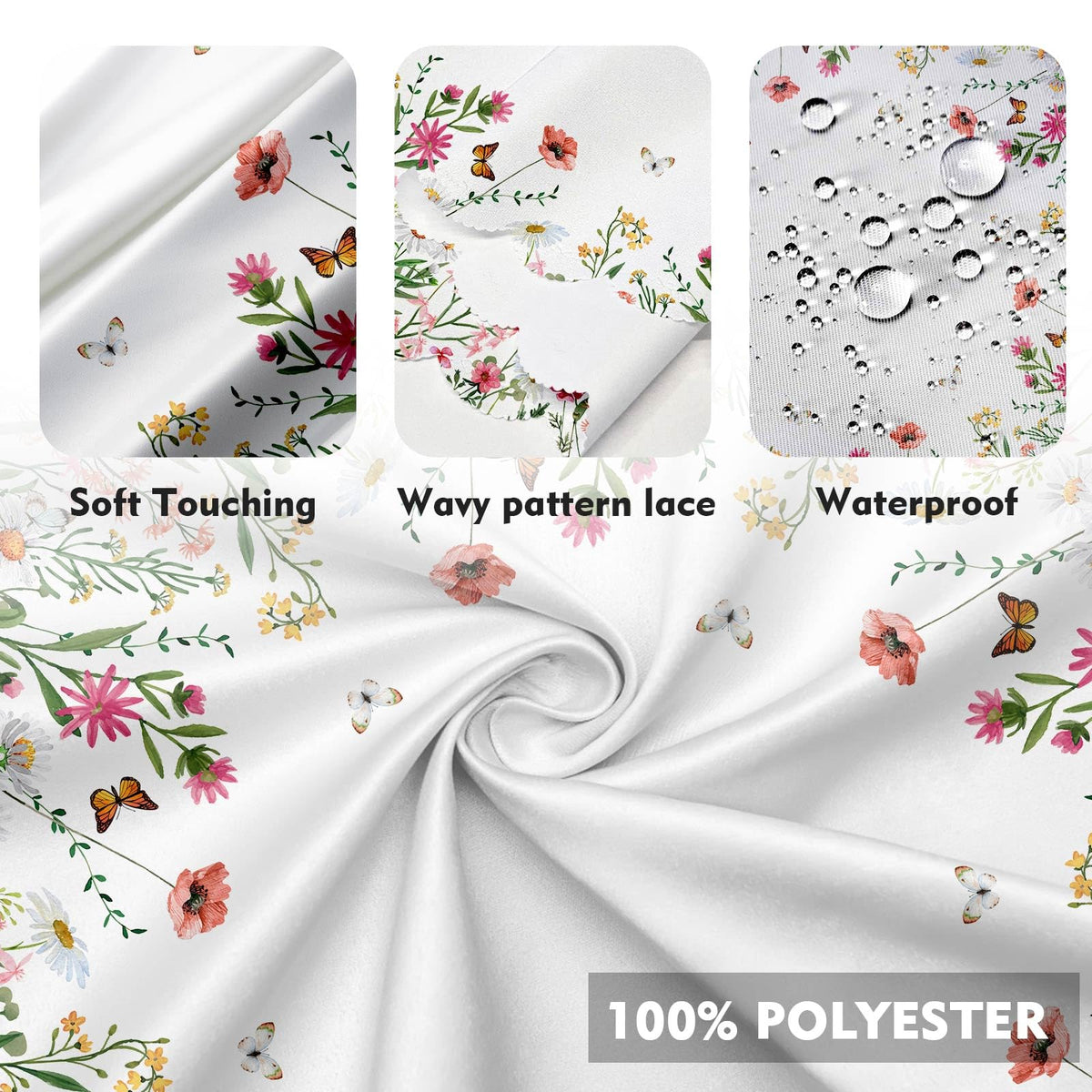 Eikione indoor-outdoor tablecloth withstands sun and spills for versatile use.