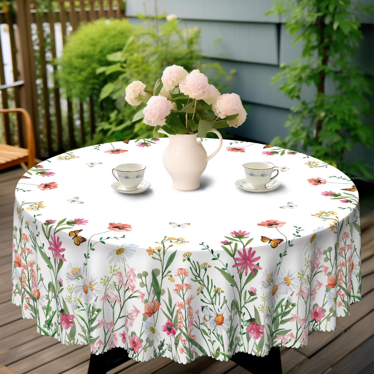 Eikione vivid floral design adds color to meals and celebrations.