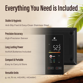 EILISON Smart Kitchen Scale compact design on a kitchen counter.