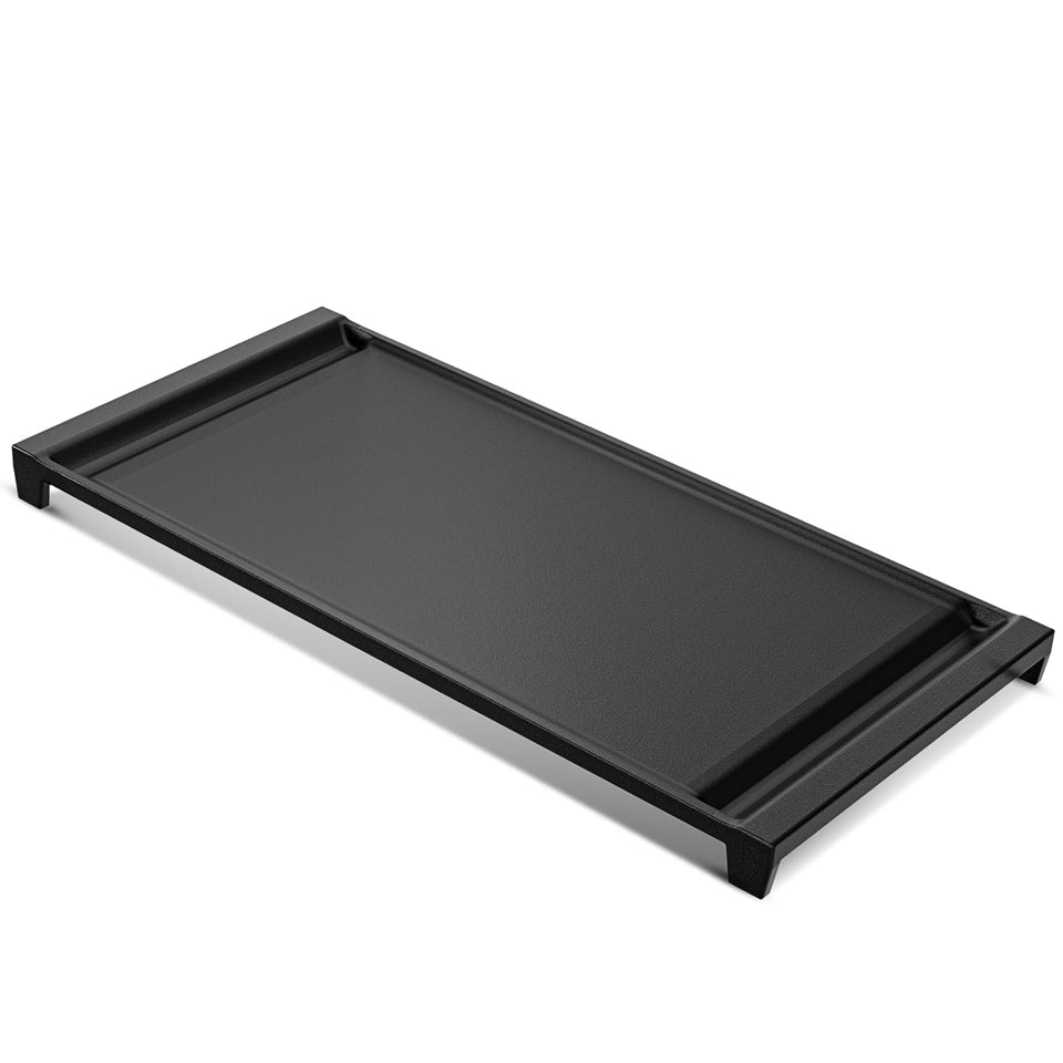 EIOLWJIEO WB31X24738 cast iron griddle top view for stable, even heating
