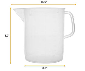 EISCO measuring jug is autoclavable and dishwasher-safe for versatile use.