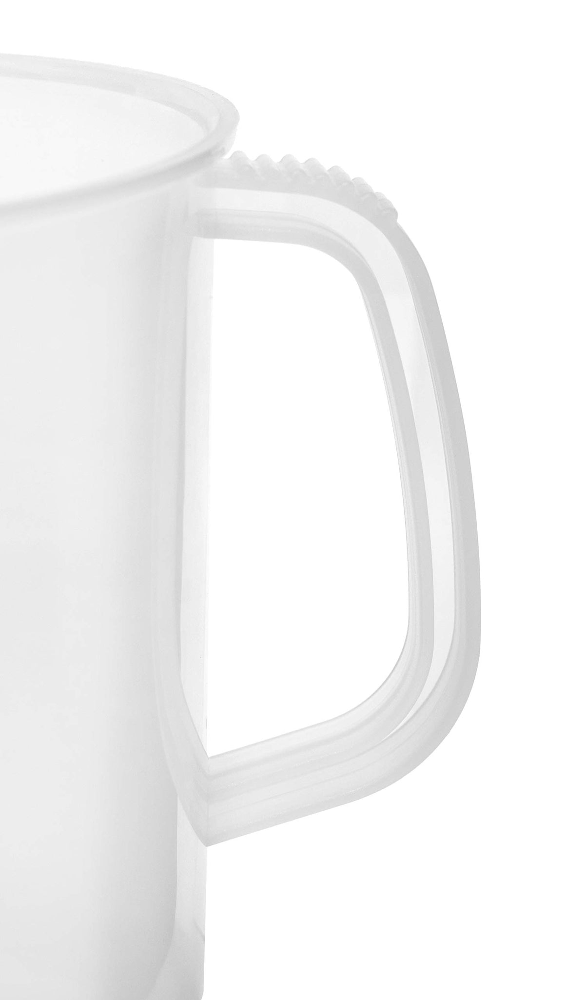 EISCO jug resists chemicals and heat, suitable for autoclave and lab work.