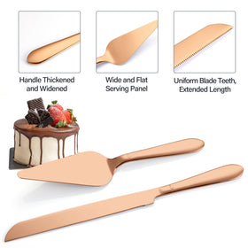 Eisinly 13-inch cake knife length for easier cutting without mess