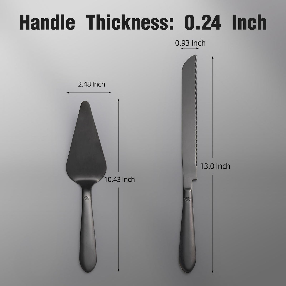 Eisinly matte black finish adds modern elegance to any table.