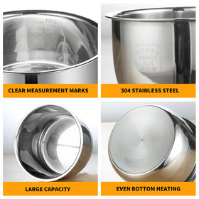 Eiszhjk dishwasher-safe inner pot for quick, convenient cleanup after meals