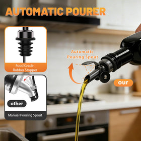 EJGIEGSO stainless steel pourers for smooth, drip-free dispensing