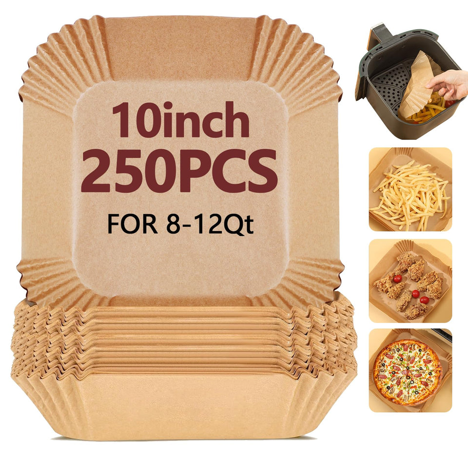 EKACO 10-inch air fryer liner in basket protects the fryer while promoting even browning.