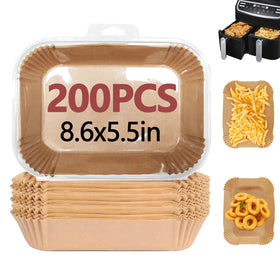 EKACO Ninja liner fits 8.6x5.5 inch basket for mess-free air frying.
