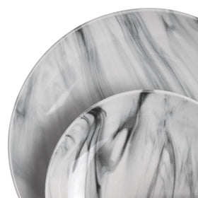 Elama Fine Marble glaze finish adds glossy shine and easy-clean appeal.