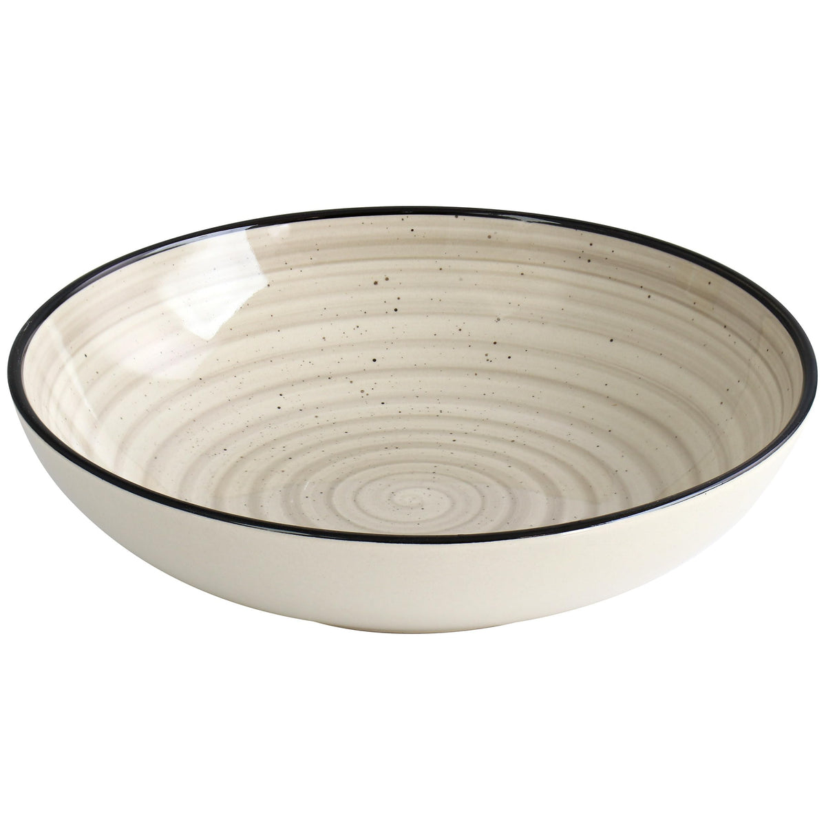Elama Gia 38-ounce salad bowl with generous portion and sculpted shape