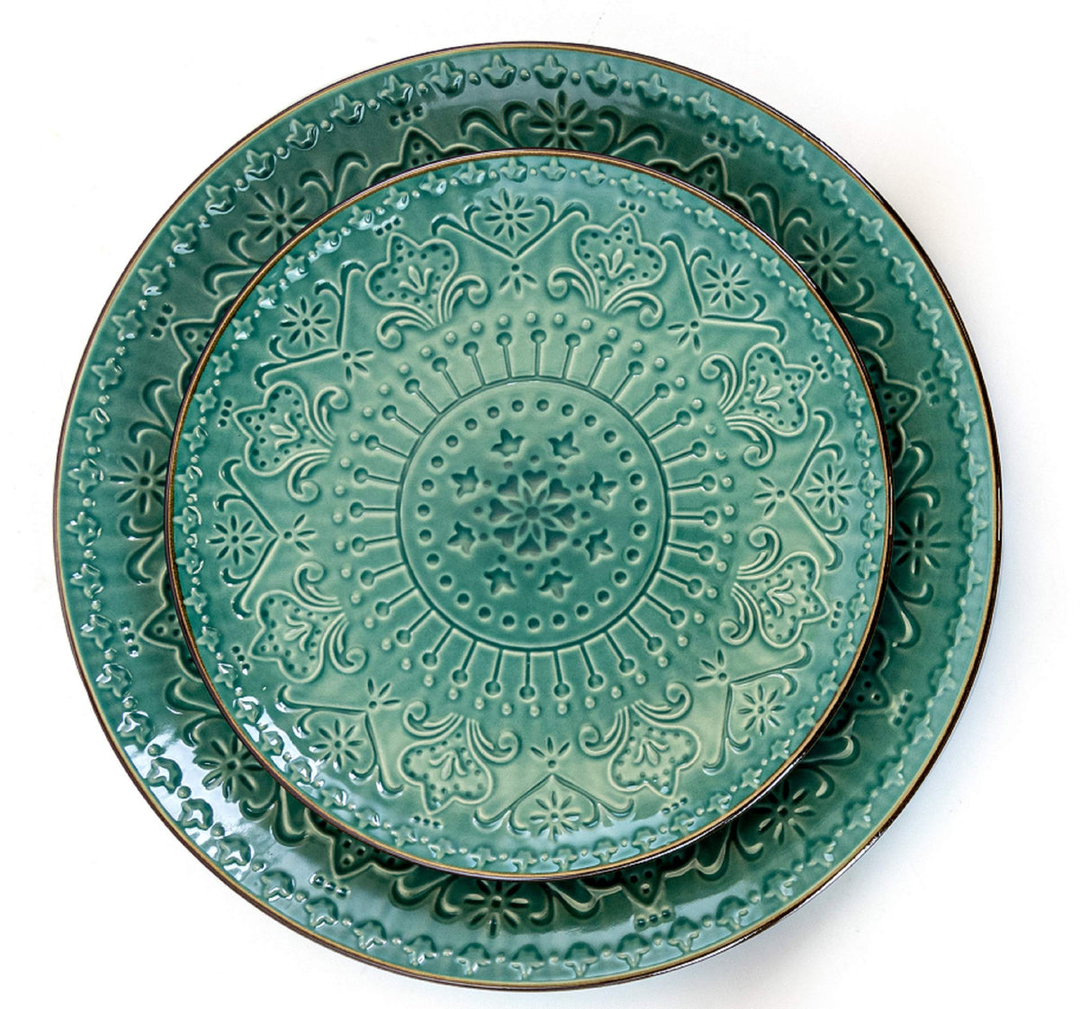 Elama Sea Foam Mosaic bowl features textured pattern, versatile for soups and salads