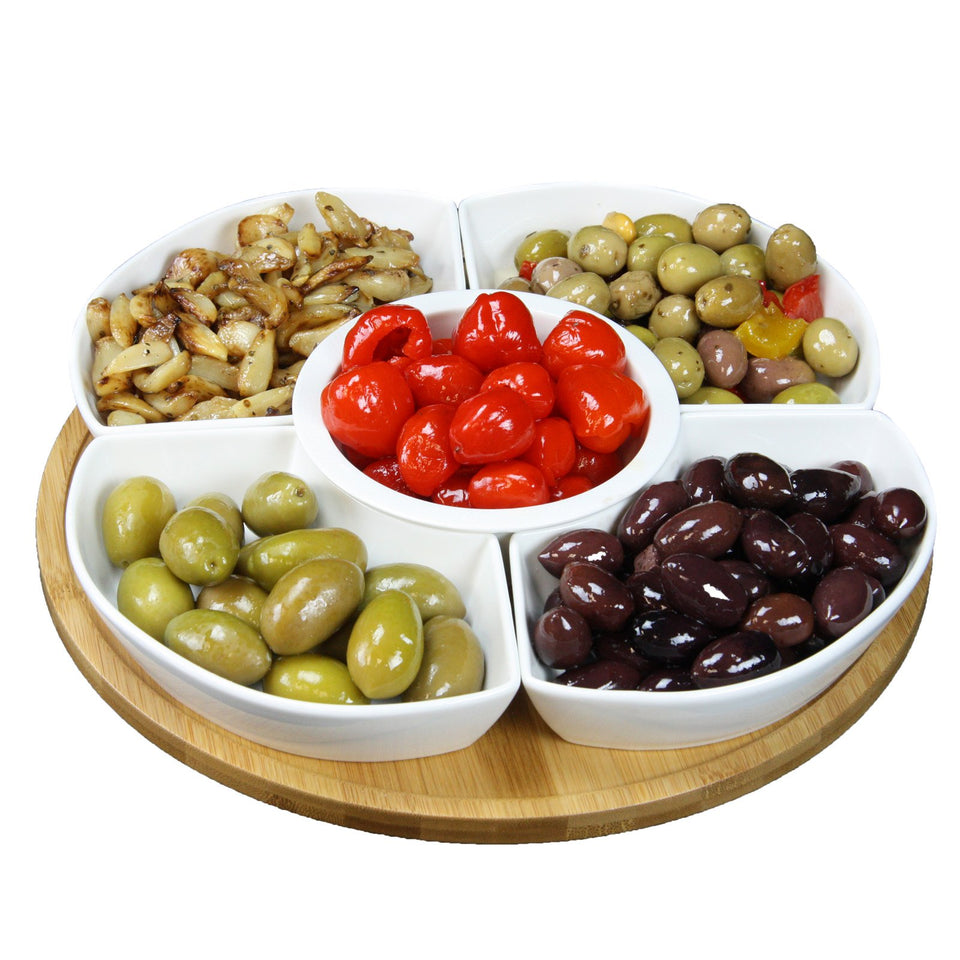 Elama Signature 12-1/4 inch lazy Susan set, ideal for entertaining appetizers and condiments