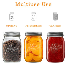 ELAORY food-grade lead-free glass jar for safe storage and clarity