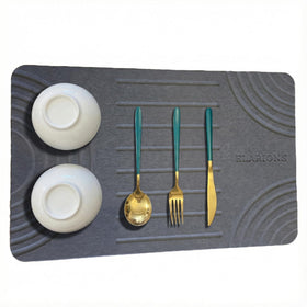Elarions multi-purpose mat acts as sink rack and pasta drying surface