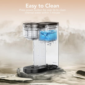 Electactic anti-overflow design prevents splashes during busy mornings.